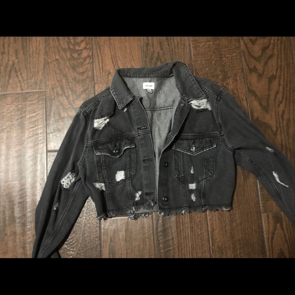 Grey jean jacket